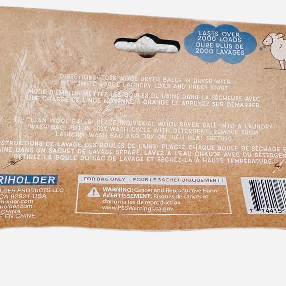 ECO-FRIENDLY ~ 4-100% Wool Dryer Balls from New Zealand - Picture 4 of 7